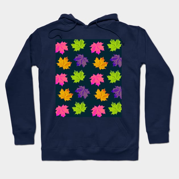 Bright Autumn Leaves Hoodie by OneThreeSix